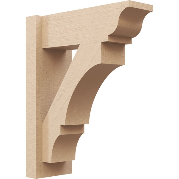 Ekena Millwork 6-in W x 16-in D x 20-in H Balboa Trad Rough Cedar Woodgrain TimberThane Outlooker, Primed Tan OUTUR060X16X20BOA04RCPR - main